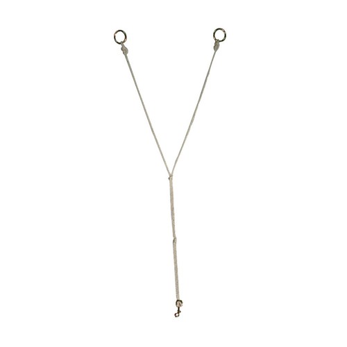 Mustang white standing - standing, string