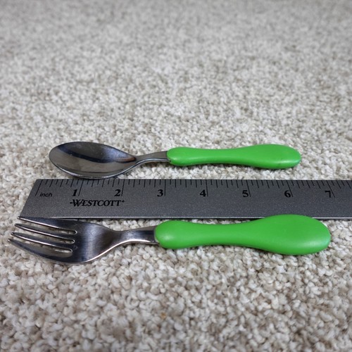 Toddler fork and spoon - spoon, set